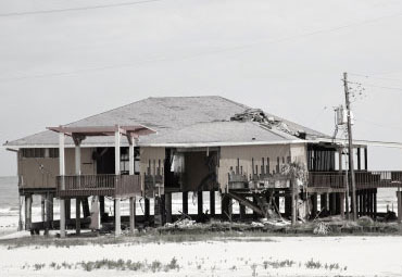 Wind damage - spray foam can help prevent uplift to Orlando roofs